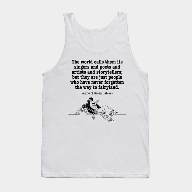 Fairyland - Anne of Green Gables - Version 1 Tank Top by RG Standard